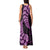 Purple New Zealand Paisley Silver Fern Tank Maxi Dress Aotearoa Maori LT14 - Polynesian Pride