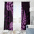 Purple New Zealand Paisley Silver Fern Window Curtain Aotearoa Maori LT14 - Polynesian Pride