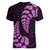 Purple New Zealand Paisley Silver Fern Women V Neck T Shirt Aotearoa Maori LT14 - Polynesian Pride