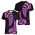 Purple New Zealand Paisley Silver Fern Women V Neck T Shirt Aotearoa Maori LT14 - Polynesian Pride