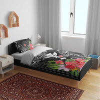 Hawaii Iwa Bird Bedding Set Great Frigatebird Kanaka Tropical Flowers LT14 - Polynesian Pride