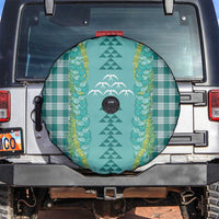 Teal Palaka Hawaii Iwa Bird Spare Tire Cover Hawaiian Kakau Jade Vine Lei LT14 Teal - Polynesian Pride