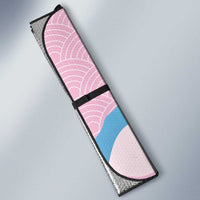 Japanese Torii Gate Cranes Personalised Auto Sun Shade Fuji Mount Sakura Seigaiha Pattern LT14 - Polynesian Pride
