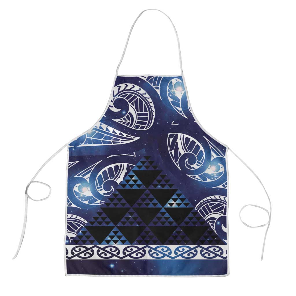 Matariki New Zealand Apron NZ Niho Taniwha Maori New Year Blue Galaxy LT14 Blue - Polynesian Pride