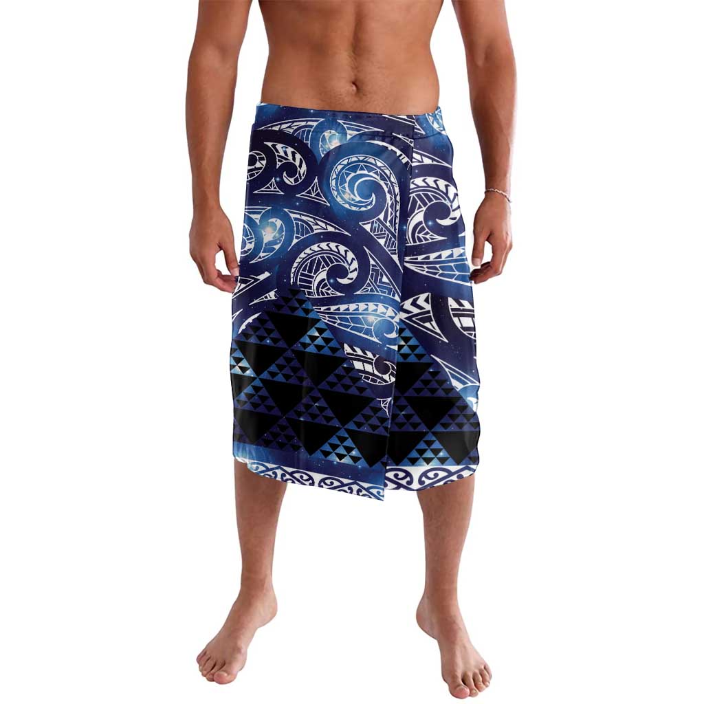 Matariki New Zealand Lavalava NZ Niho Taniwha Maori New Year Blue Galaxy LT14 Blue - Polynesian Pride