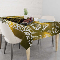 Matariki New Zealand Tablecloth NZ Niho Taniwha Maori New Year Yellow Galaxy LT14 - Polynesian Pride