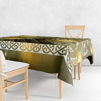 Matariki New Zealand Tablecloth NZ Niho Taniwha Maori New Year Yellow Galaxy LT14 - Polynesian Pride