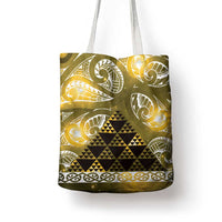 Matariki New Zealand Tote Bag NZ Niho Taniwha Maori New Year Yellow Galaxy LT14 - Polynesian Pride