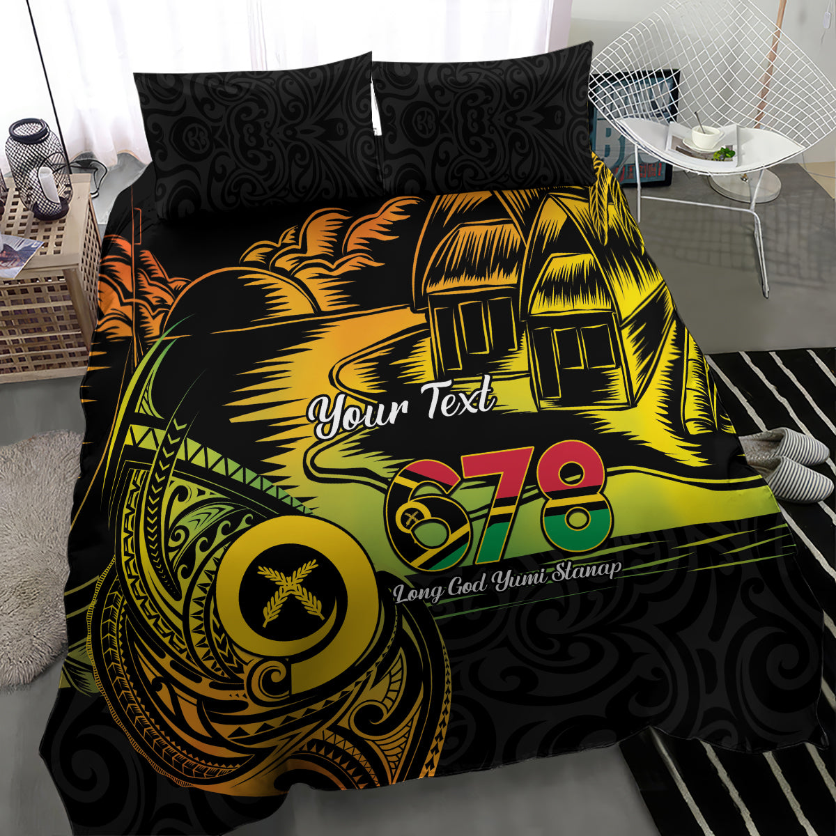 Personalised Vanuatu 678 Bedding Set Proud To Be A Ni-Van LT14 - Polynesian Pride