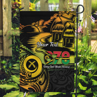 Personalised Vanuatu 678 Garden Flag Proud To Be A Ni-Van LT14 Garden Flag Black - Polynesian Pride