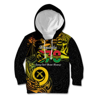 Personalised Vanuatu 678 Kid Hoodie Proud To Be A Ni-Van LT14 Hoodie Black - Polynesian Pride
