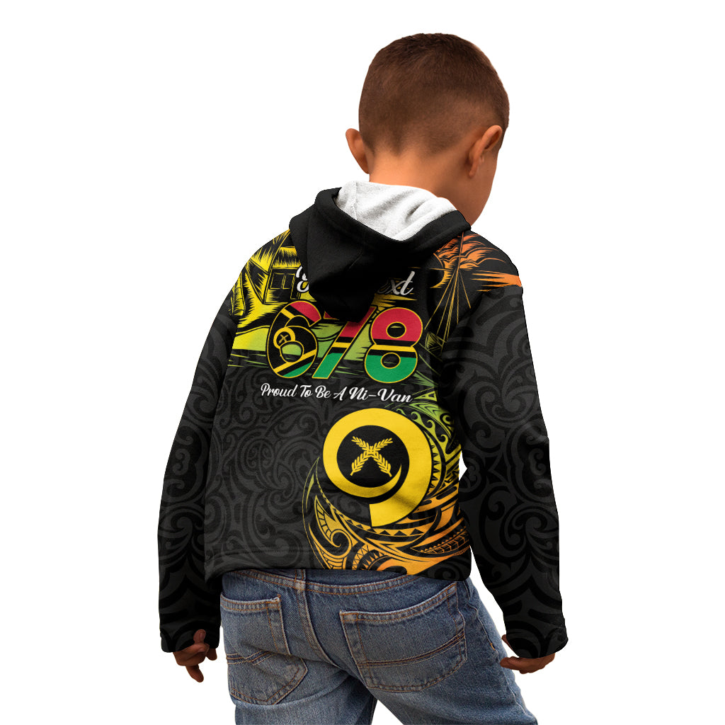 Personalised Vanuatu 678 Kid Hoodie Proud To Be A Ni-Van LT14 - Polynesian Pride
