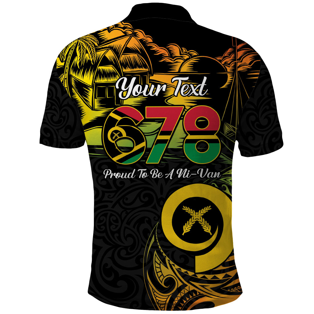 Personalised Vanuatu 678 Polo Shirt Proud To Be A Ni-Van LT14 - Polynesian Pride