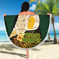 Vanuatu Triton's Trumpet Beach Blanket Tropical Flowers Vanuatuan Map LT14 - Polynesian Pride
