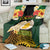 Vanuatu Triton's Trumpet Blanket Tropical Flowers Vanuatuan Map