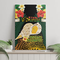 Vanuatu Triton's Trumpet Canvas Wall Art Tropical Flowers Vanuatuan Map LT14 - Polynesian Pride