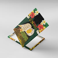 Vanuatu Triton's Trumpet Canvas Wall Art Tropical Flowers Vanuatuan Map LT14 With Frame Black - Polynesian Pride