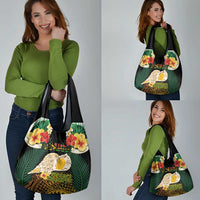 Vanuatu Triton's Trumpet Grocery Bag Tropical Flowers Vanuatuan Map LT14 - Polynesian Pride