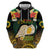 Vanuatu Triton's Trumpet Hoodie Tropical Flowers Vanuatuan Map