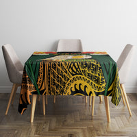 Vanuatu Triton's Trumpet Tablecloth Tropical Flowers Vanuatuan Map LT14 - Polynesian Pride