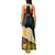 Vanuatu Triton's Trumpet Tank Maxi Dress Tropical Flowers Vanuatuan Map