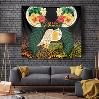 Vanuatu Triton's Trumpet Tapestry Tropical Flowers Vanuatuan Map LT14 - Polynesian Pride