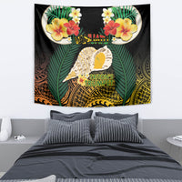 Vanuatu Triton's Trumpet Tapestry Tropical Flowers Vanuatuan Map LT14 - Polynesian Pride