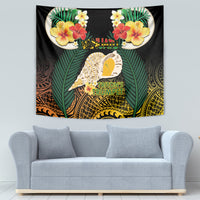 Vanuatu Triton's Trumpet Tapestry Tropical Flowers Vanuatuan Map LT14 - Polynesian Pride