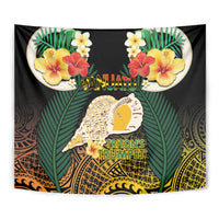 Vanuatu Triton's Trumpet Tapestry Tropical Flowers Vanuatuan Map LT14 - Polynesian Pride