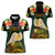 Vanuatu Triton's Trumpet Women Polo Shirt Tropical Flowers Vanuatuan Map