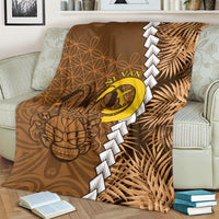 Vanuatu Coconut Crab Blanket Ni-Van Tropical Leaves With Sand Drawing Art LT14 - Polynesian Pride