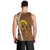 Vanuatu Coconut Crab Men Tank Top Ni-Van Tropical Leaves With Sand Drawing Art