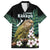 Personalised New Zealand Kakapo Family Matching Long Sleeve Bodycon Dress and Hawaiian Shirt Aotearoa Fern With Manuka