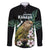 Personalised New Zealand Kakapo Family Matching Long Sleeve Bodycon Dress and Hawaiian Shirt Aotearoa Fern With Manuka