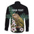 Personalised New Zealand Kakapo Family Matching Long Sleeve Bodycon Dress and Hawaiian Shirt Aotearoa Fern With Manuka