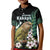 Personalised New Zealand Kakapo Kid Polo Shirt Aotearoa Fern With Manuka