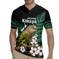 Personalised New Zealand Kakapo Rugby Jersey Aotearoa Fern With Manuka LT14 - Polynesian Pride