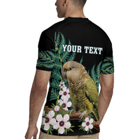 Personalised New Zealand Kakapo Rugby Jersey Aotearoa Fern With Manuka LT14 - Polynesian Pride