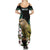 Personalised New Zealand Kakapo Summer Maxi Dress Aotearoa Fern With Manuka