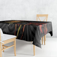 Personalised New Zealand Kea Tablecloth Nestor Notabilis With Harakeke Maori Pattern LT14 - Polynesian Pride