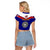 American Samoa Football Raglan Cropped T Shirt Polynesian Sporty Style LT14 - Polynesian Pride