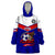 Personalised American Samoa Football Wearable Blanket Hoodie Polynesian Sporty Style LT14 One Size Blue - Polynesian Pride