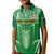 Cook Islands Football Kid Polo Shirt Go Kuki Airani Polynesian Sporty Style LT14 Kid Green - Polynesian Pride