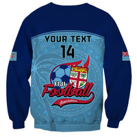 Personalised Fiji Football Sweatshirt Fijian Tapa Pattern Sporty Style LT14 - Polynesian Pride