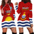 Kiribati Football Hoodie Dress Polynesian Pattern Mix Kiribatian Flag LT14 - Polynesian Pride