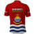 Kiribati Football Polo Shirt Polynesian Pattern Mix Kiribatian Flag LT14 - Polynesian Pride