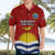 Personalised Kiribati Football Hawaiian Shirt Polynesian Pattern Mix Kiribatian Flag LT14 - Polynesian Pride