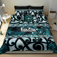 Kia Ora New Zealand Bedding Set Aotearoa Proud Maori Paua Shell Silver Fern LT14 - Polynesian Pride