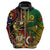 Vanuatu and Australia Hoodie Vanuatuan Polynesian Mix Aussie Aboriginal Art LT14 - Polynesian Pride