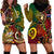 Vanuatu and Australia Hoodie Dress Vanuatuan Polynesian Mix Aussie Aboriginal Art LT14 - Polynesian Pride